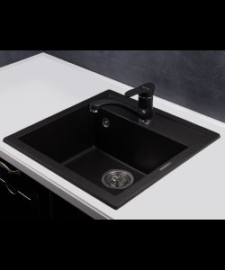 Кухонный смеситель TOPAZ KG2560 BLACK- фото 2