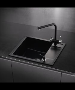 Кухонная мойка SYMPAGI 50 1B1D ANTHRACITE- фото 2