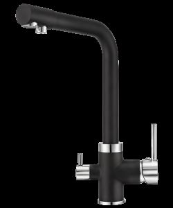 Кухонный смеситель GEOS DEEP BLACK- фото 1
