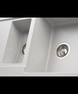 Кухонная мойка Kuppersberg MODENA 1,5B2D GREY- фото 3
