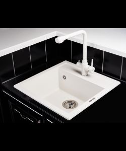 Кухонный смеситель Geo KG2385CR WHITE ALABAS.- фото 2