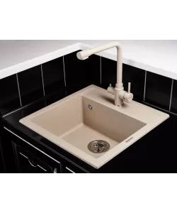 Кухонный смеситель Geo KG2385CR BEIGE - минифото 2