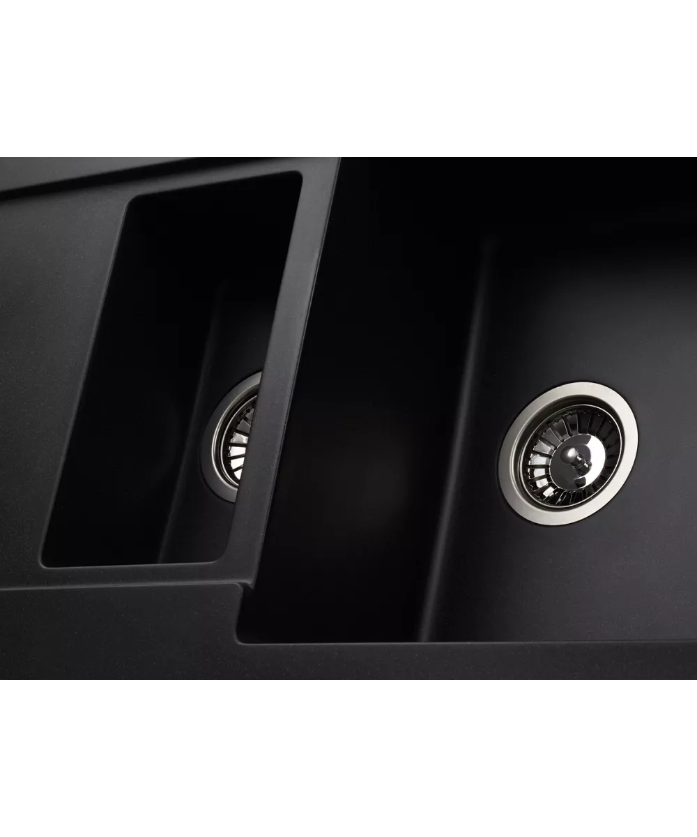 Кухонная мойка Kuppersberg MODENA 1,5B2D BLACK - фото 3