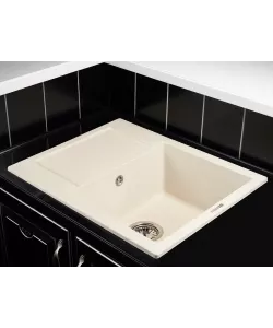 Кухонная мойка Kuppersberg MODENA 1B1D ECRU - минифото 2