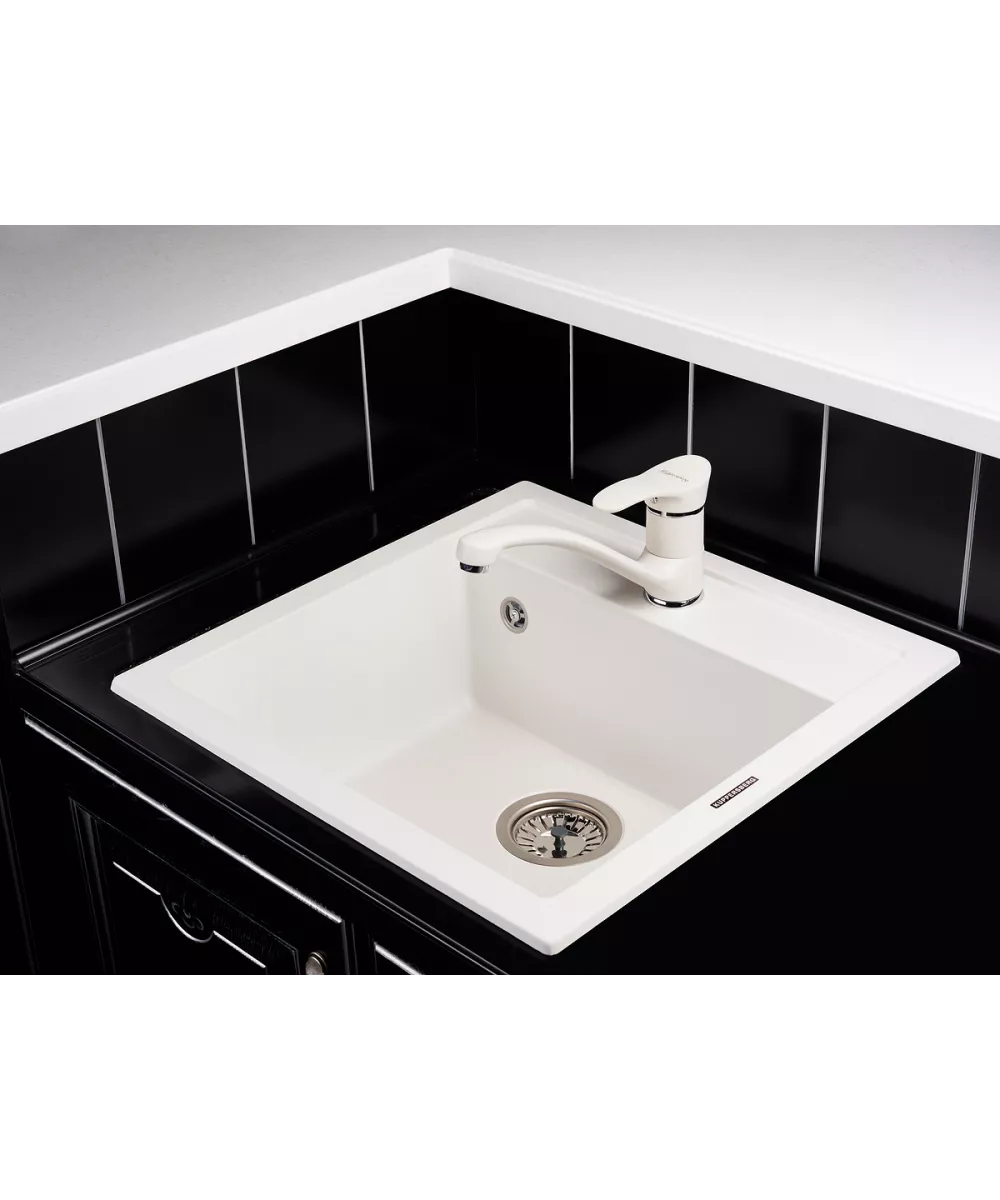 Кухонный смеситель TOPAZ KG2560 WHITE ALABAS. - фото 2