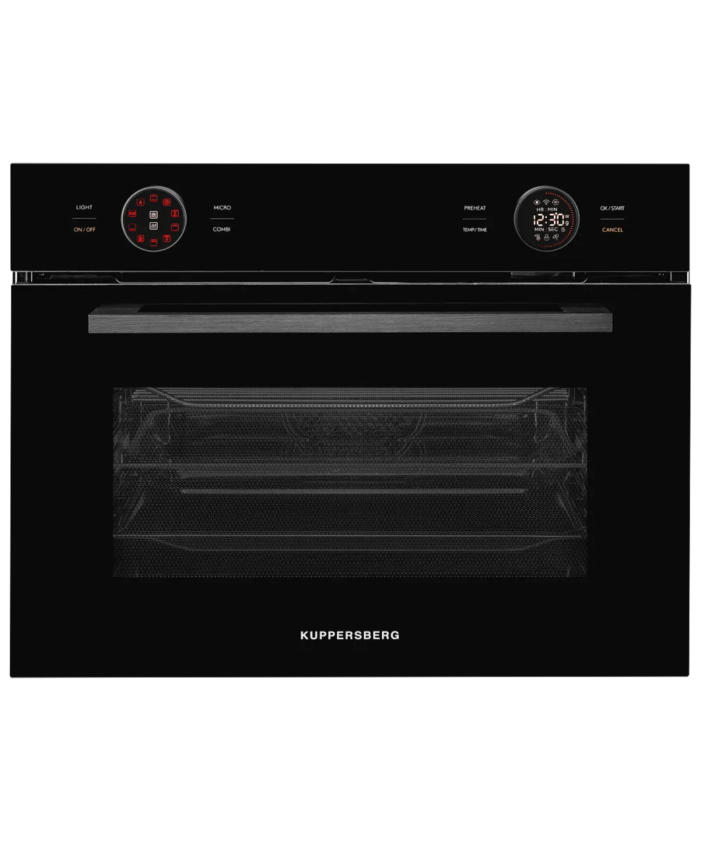Духовой шкаф электрический с функцией СВЧ KMW 612 Black - фото 1
