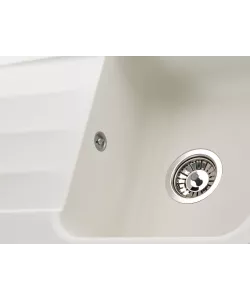 Кухонная мойка Kuppersberg LIRA 1B1D WHITE ALABASTER - минифото 3