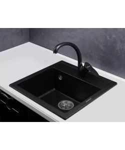 Кухонный смеситель GUS KG2511 BLACK METAL. - минифото 2
