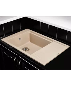 Кухонная мойка Kuppersberg MILA 1B1D SAND - минифото 2