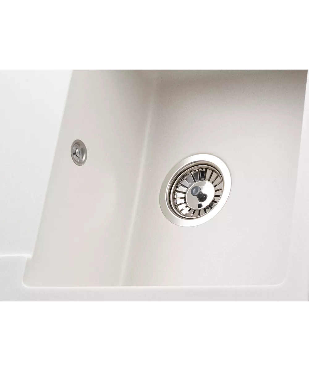 Кухонная мойка Kuppersberg MODENA 1B1D WHITE ALABASTER - фото 3