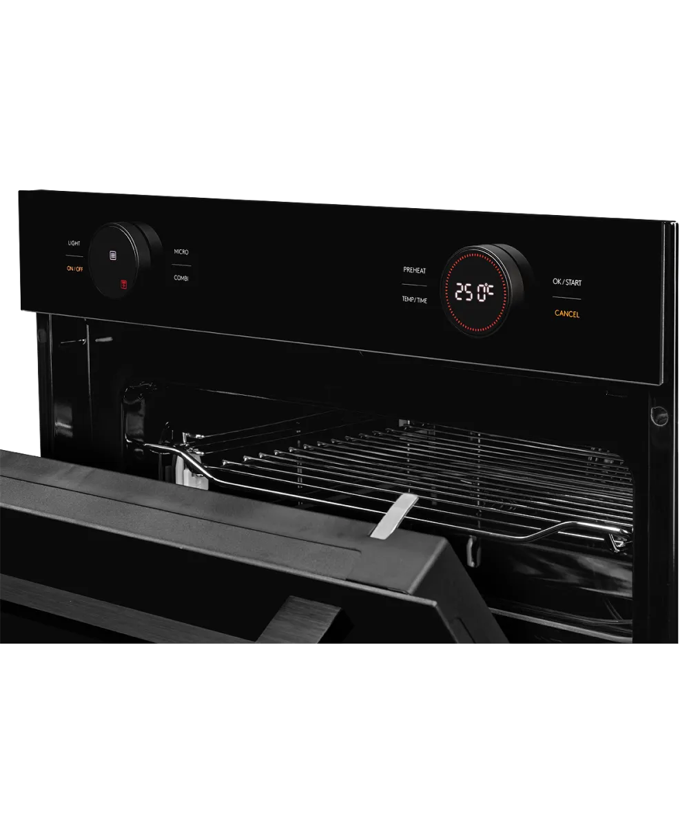 Духовой шкаф электрический с функцией СВЧ KMW 612 Black - фото 5