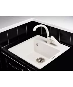 Кухонный смеситель GUS KG2511 WHITE ALABAS. - минифото 2