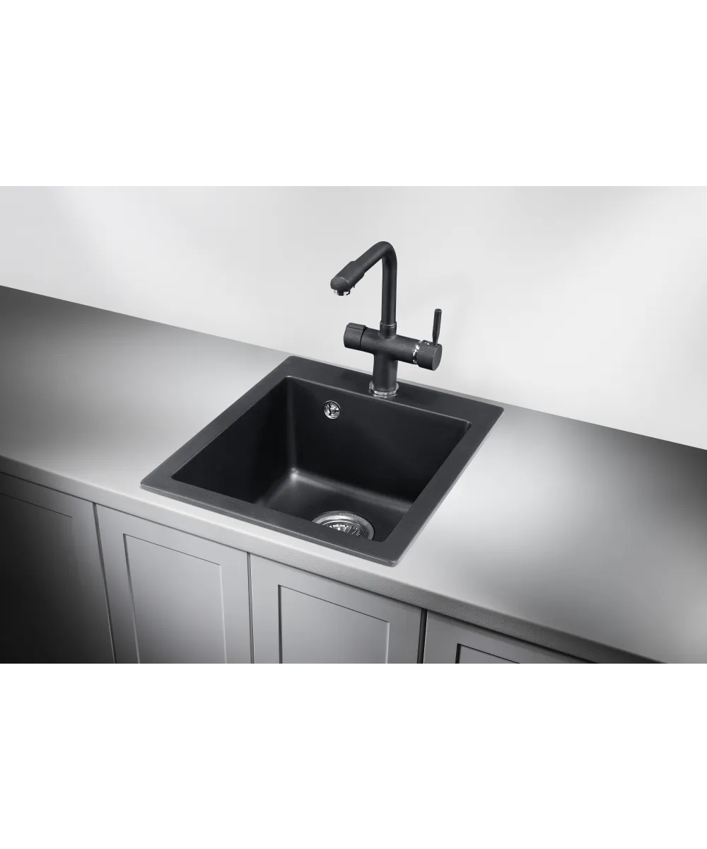 Кухонная мойка Kuppersberg MODENA 40 NL 1B ANTHRACITE - фото 2