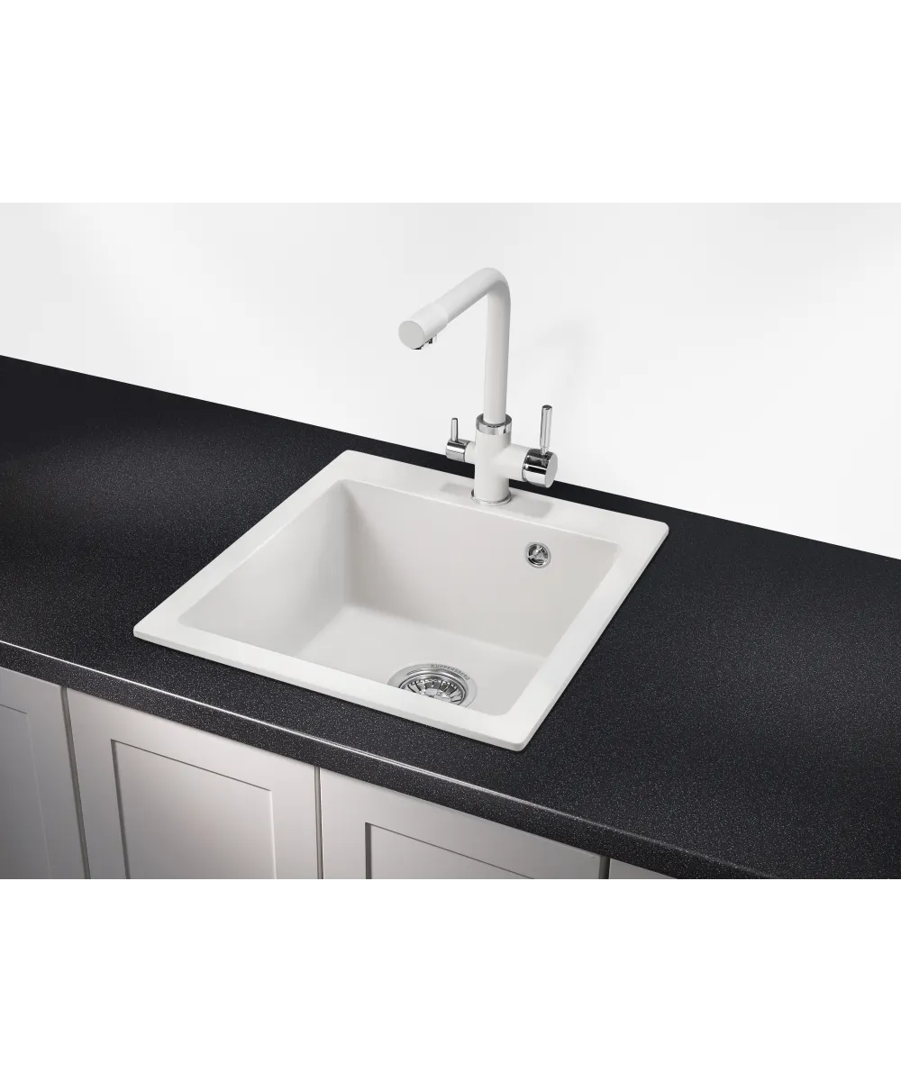 Кухонная мойка Kuppersberg MODENA 45 NL 1B WHITE - фото 2
