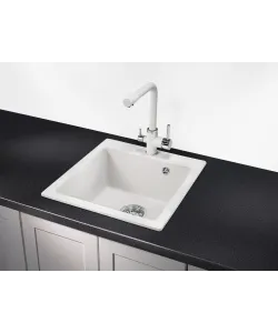 Кухонная мойка Kuppersberg MODENA 45 NL 1B WHITE - минифото 2