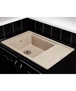 Кухонная мойка Kuppersberg MILA 1B1D BEIGE - минифото 2
