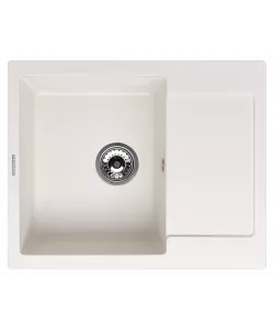 Кухонная мойка Kuppersberg MODENA 1B1D WHITE ALABASTER - минифото 1