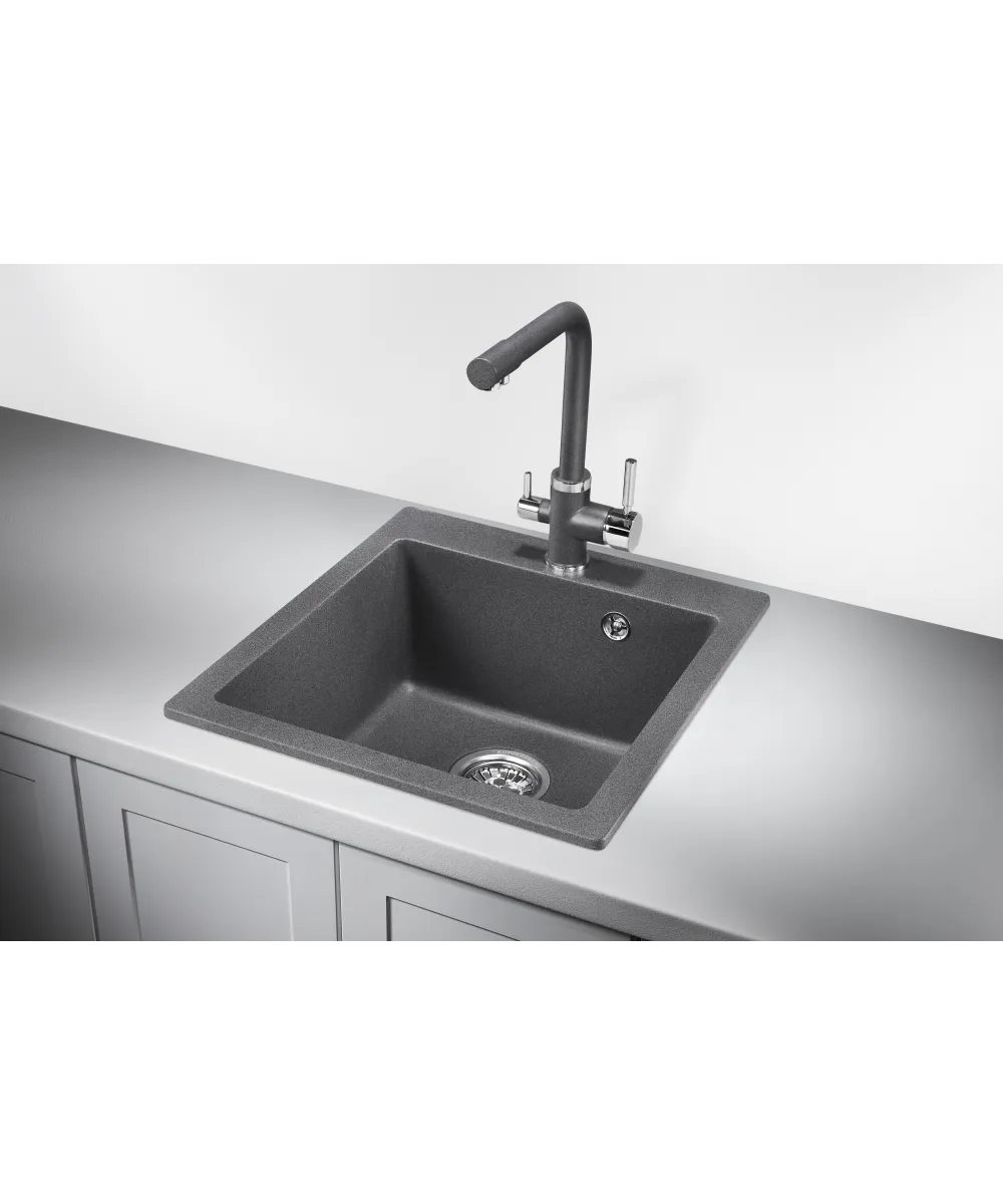 Кухонная мойка Kuppersberg MODENA 45 NL 1B DARK ROCK - фото 2