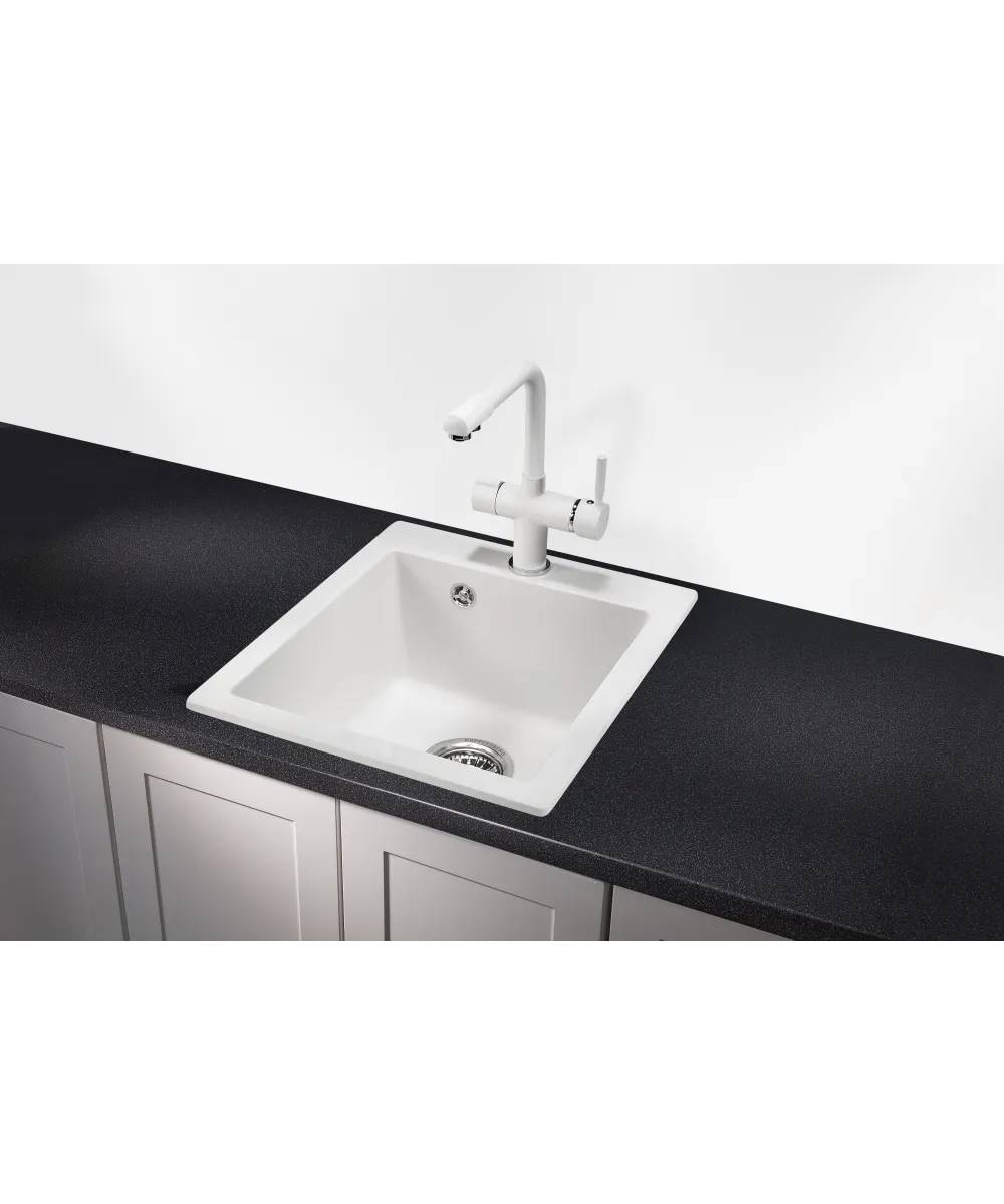 Кухонная мойка Kuppersberg MODENA 40 NL 1B WHITE - фото 2