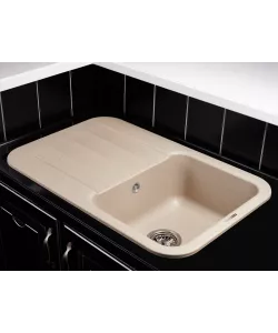 Кухонная мойка Kuppersberg LIRA 1B1D BEIGE - минифото 2