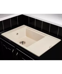 Кухонная мойка Kuppersberg MILA 1B1D ECRU - минифото 2