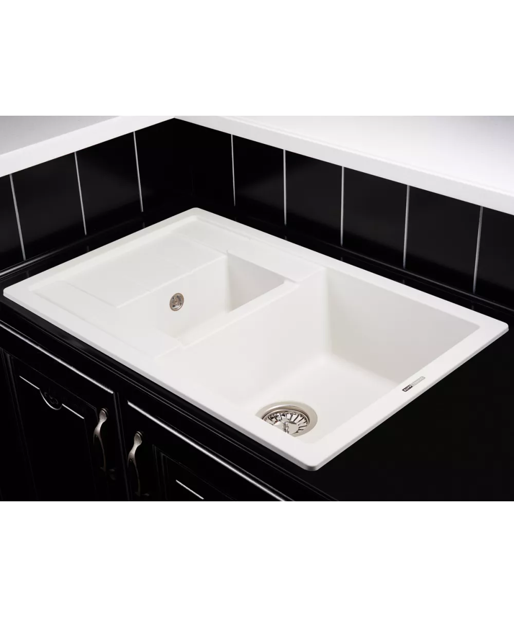 Кухонная мойка Kuppersberg MODENA 1,5B1D WHITE - фото 2