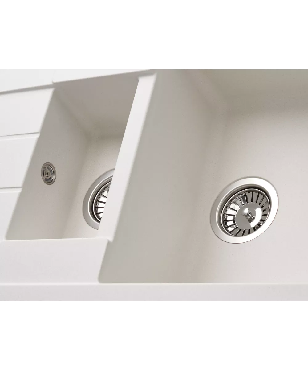 Кухонная мойка Kuppersberg MODENA 1,5B1D WHITE - фото 3