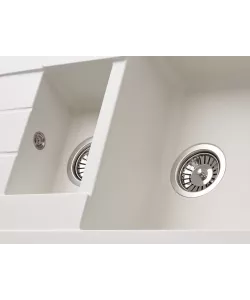 Кухонная мойка Kuppersberg MODENA 1,5B1D WHITE - минифото 3
