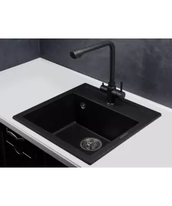 Кухонный смеситель Geo KG2385CR BLACK - минифото 2