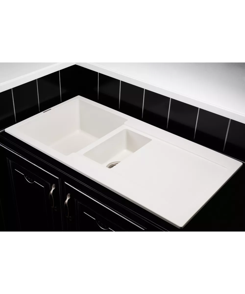 Кухонная мойка Kuppersberg MODENA 1,5B2D WHITE - фото 2