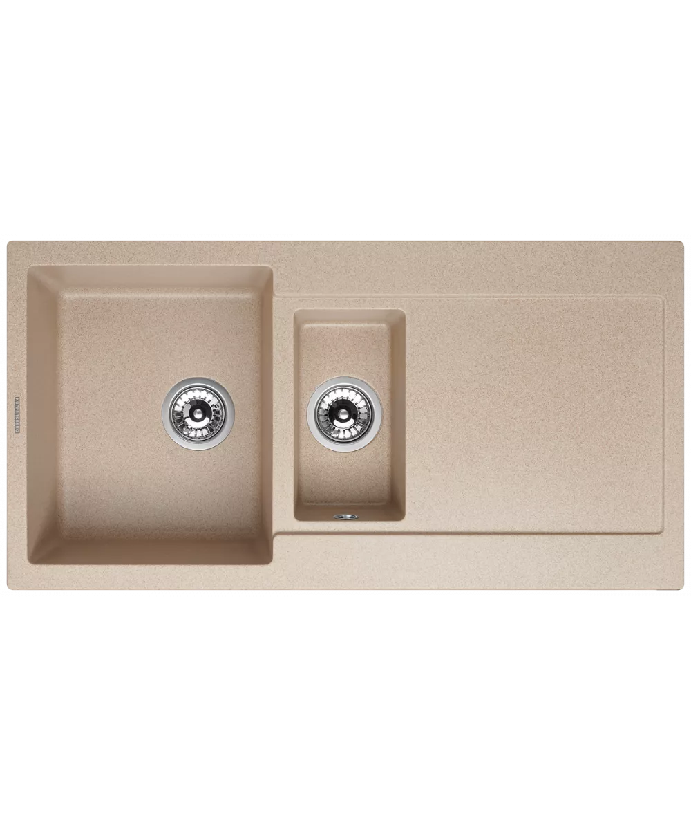 Кухонная мойка Kuppersberg MODENA 1,5B2D BEIGE - фото 1