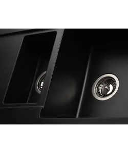 Кухонная мойка Kuppersberg MODENA 1,5B2D BLACK METALLIC - минифото 3