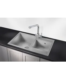 Кухонная мойка Kuppersberg MODENA 80 NL 1,5B GREY ROCK - минифото 2