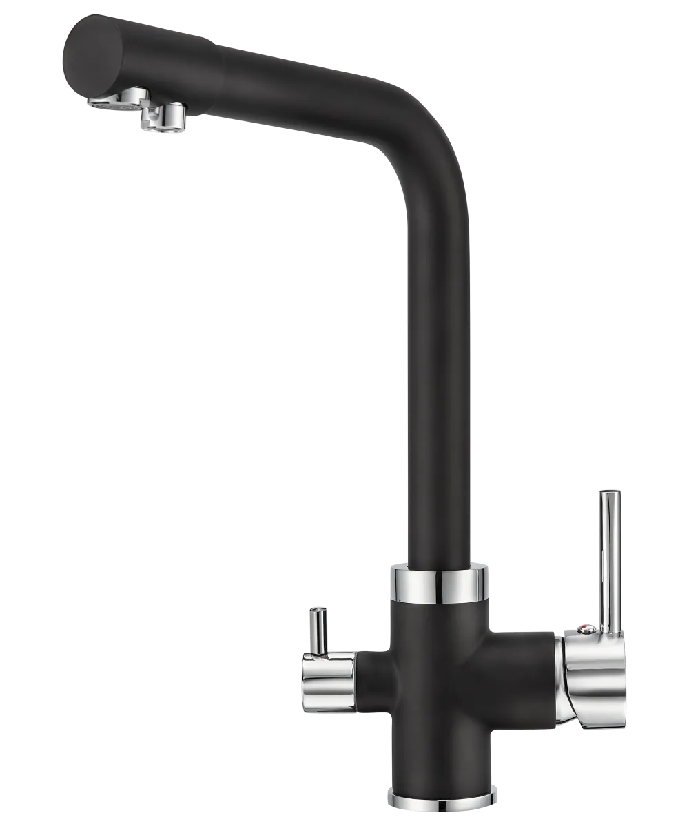 Кухонный смеситель GEOS DEEP BLACK - фото 1