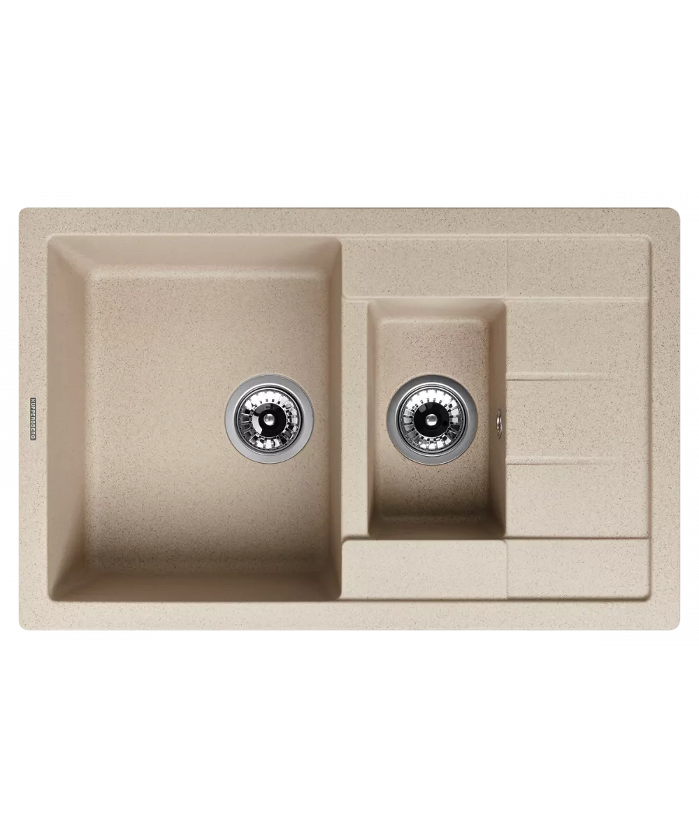 Кухонная мойка Kuppersberg MODENA 1,5B1D BEIGE - фото 1