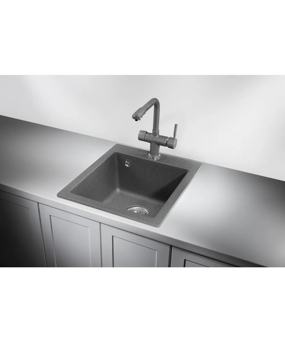 Кухонная мойка Kuppersberg MODENA 40 NL 1B DARK ROCK - фото 2