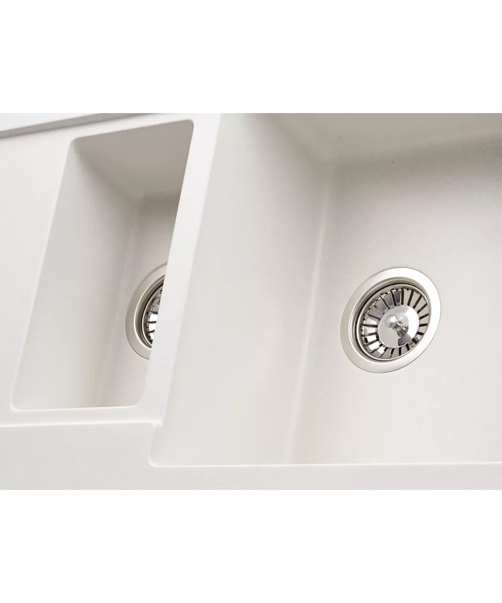 Кухонная мойка Kuppersberg MODENA 1,5B2D WHITE - фото 3