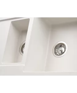 Кухонная мойка Kuppersberg MODENA 1,5B2D WHITE - минифото 3