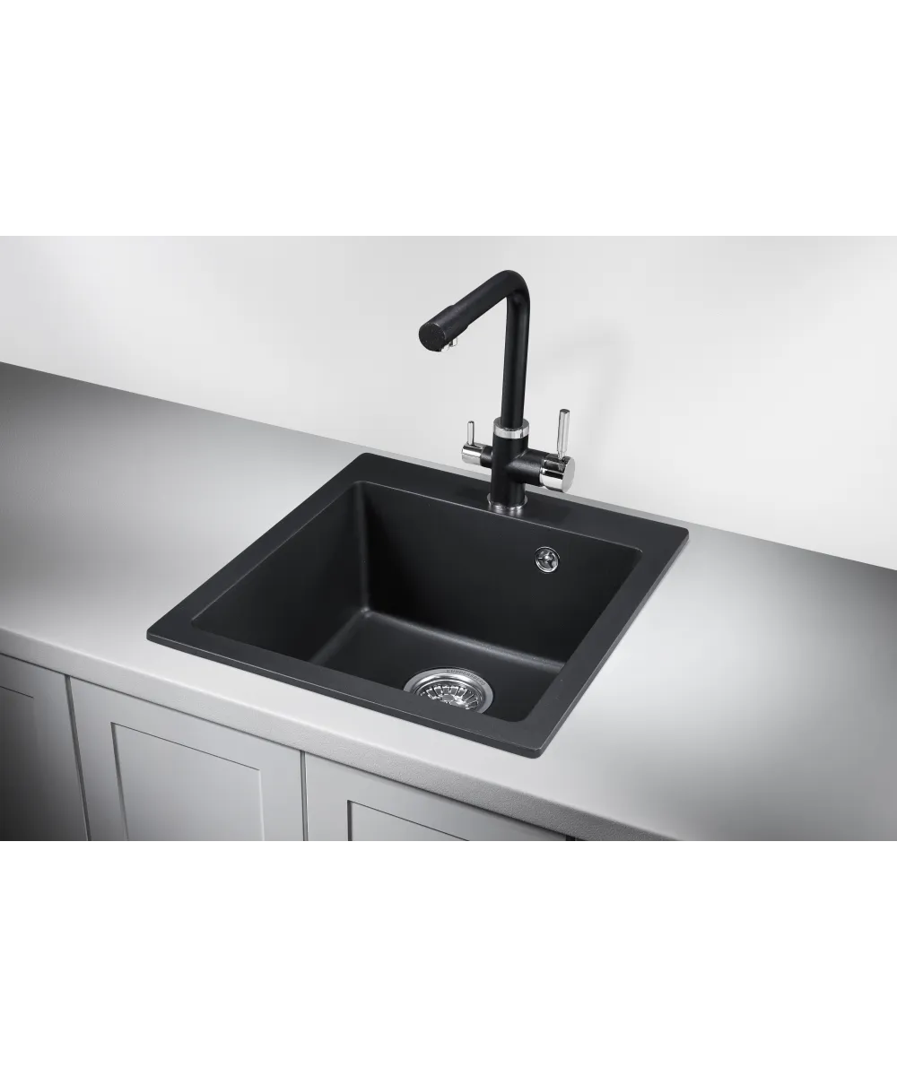 Кухонная мойка Kuppersberg MODENA 45 NL 1B ANTHRACIT - фото 2
