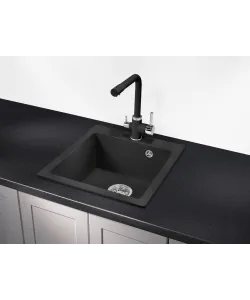 Кухонная мойка Kuppersberg MODENA 45 NL 1B DEEP BLACK - минифото 2