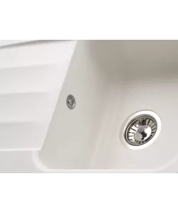 Кухонная мойка Kuppersberg LIRA 1B1D WHITE - минифото 3